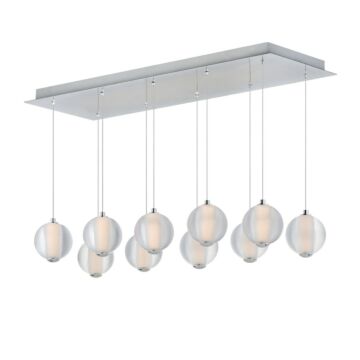 Rhythm LED Linear Pendant in Polished Chrome by ET2