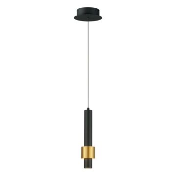 Reveal LED Pendant in Black  Gold by ET2