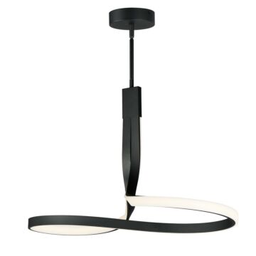 Serpentine LED Pendant in Black by ET2