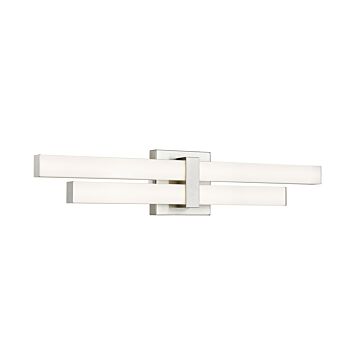 Zane LED Bathroom Vanity Light in Brushed Nickel by Z-Lite