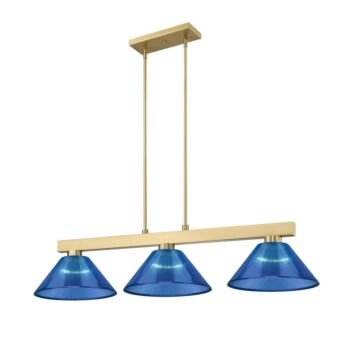 Cobalt  Billiard in Modern Gold by Z-Lite