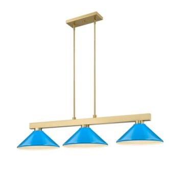 Cobalt  Billiard in Modern Gold by Z-Lite