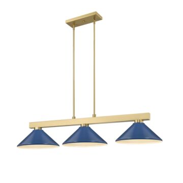 Cobalt  Billiard in Modern Gold by Z-Lite