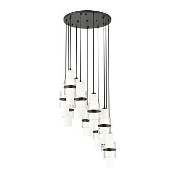 Cayden  Chandelier in Matte Black by Z-Lite
