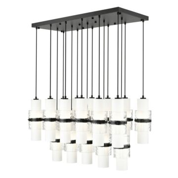 Cayden  Linear Chandelier in Matte Black by Z-Lite