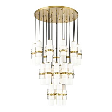 Cayden 27 Light Chandelier in Modern Gold by Z-Lite