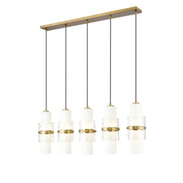 Cayden  Linear Chandelier in Modern Gold by Z-Lite