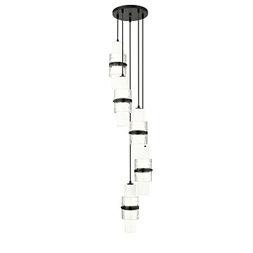 Cayden  Chandelier in Matte Black by Z-Lite