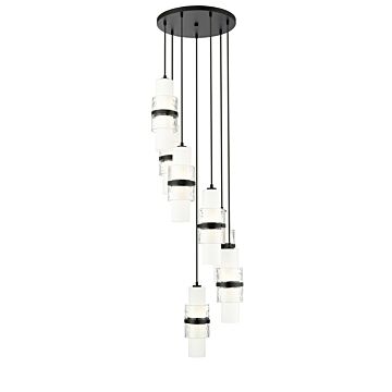 Cayden  Chandelier in Matte Black by Z-Lite