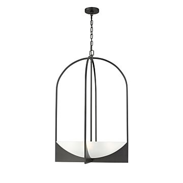 Devon  Chandelier in Matte Black by Z-Lite