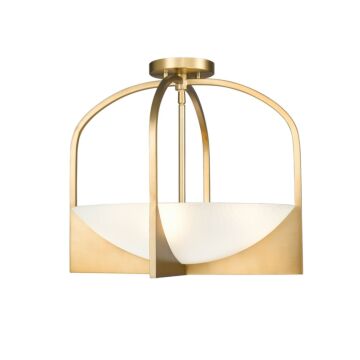 Devon  Semi Flush Mount in Modern Gold by Z-Lite
