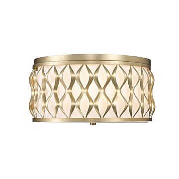 Harden  Flush Mount in Modern Gold by Z-Lite