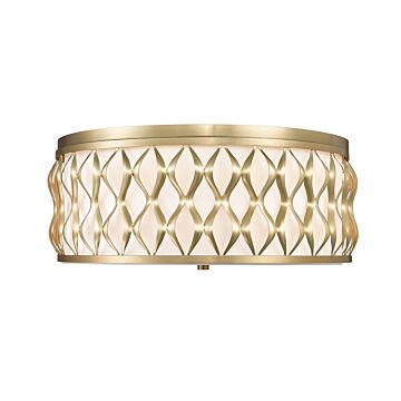 Harden  Flush Mount in Modern Gold by Z-Lite