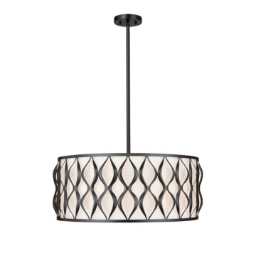 Harden  Pendant in Matte Black by Z-Lite