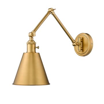 Gayson  Wall Sconce in Rubbed Brass by Z-Lite