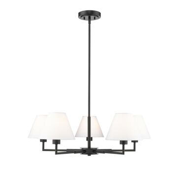 Leila  Chandelier in Matte Black by Z-Lite