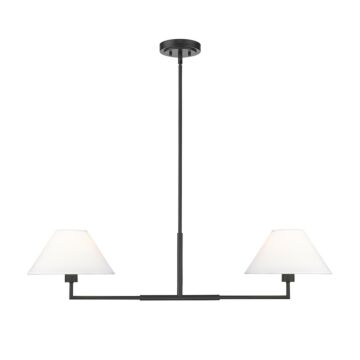 Leila  Chandelier in Matte Black by Z-Lite