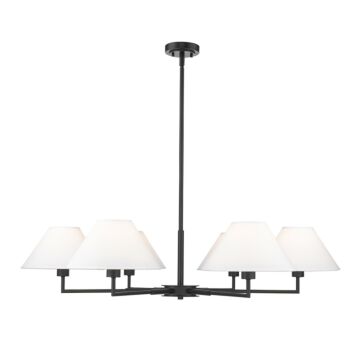 Leila  Chandelier in Matte Black by Z-Lite