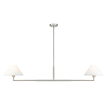 Leila  Chandelier in Brushed Nickel by Z-Lite