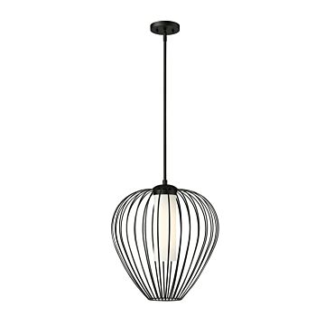 Savanti  Pendant in Matte Black by Z-Lite