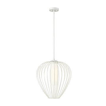 Savanti  Pendant in Textured White by Z-Lite
