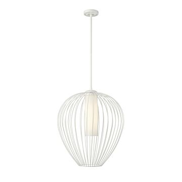 Savanti  Pendant in Textured White by Z-Lite