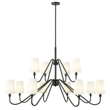 Gianna  Chandelier in Matte Black by Z-Lite