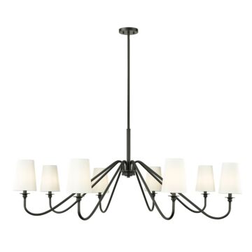 Gianna  Chandelier in Matte Black by Z-Lite