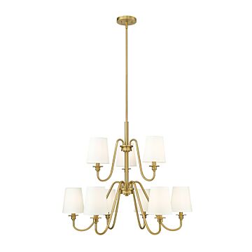 Gianna  Chandelier in Modern Gold by Z-Lite
