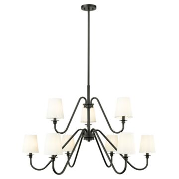 Gianna  Chandelier in Matte Black by Z-Lite