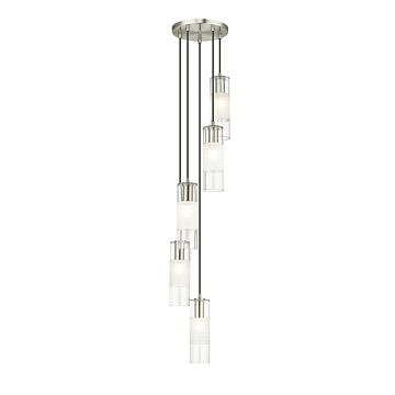 Alton  Chandelier in Brushed Nickel by Z-Lite