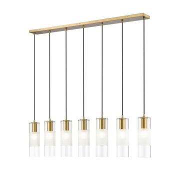 Alton  Linear Chandelier in Modern Gold by Z-Lite