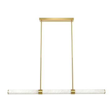 Luella LED Pendant in Brass