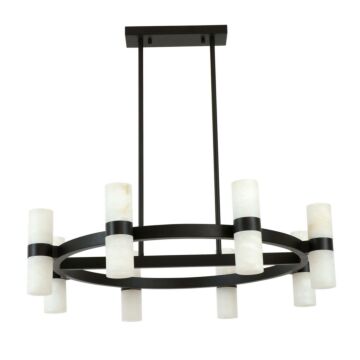 Luella 16-Light Pendant in Black