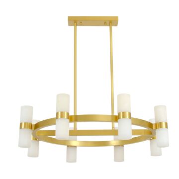 Luella 16-Light Pendant in Brass