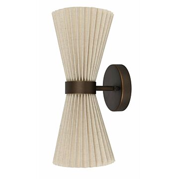 Amore 2-Light Wall Bracket in BronzeNatural