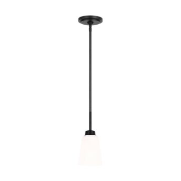Kerrville  Mini Pendant in Midnight Black by Generation Lighting.
