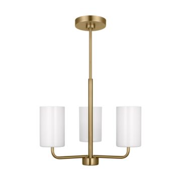 Rhett  Chandelier in Satin Bronze by Generation Lighting.