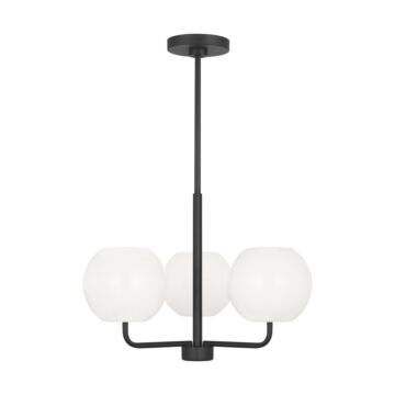 Rory  Chandelier in Midnight Black by Generation Lighting.