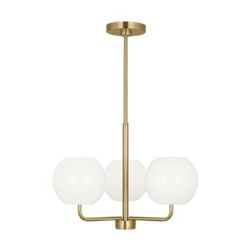 Rory  Chandelier in Satin Bronze by Generation Lighting.