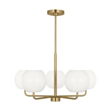 Rory  Chandelier in Satin Bronze by Generation Lighting.