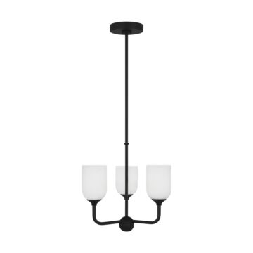 Emile  Chandelier in Midnight Black by Generation Lighting.