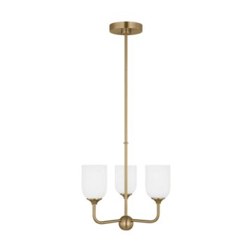Emile  Chandelier in Satin Bronze by Generation Lighting.