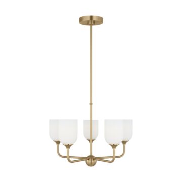 Emile  Chandelier in Satin Bronze by Generation Lighting.