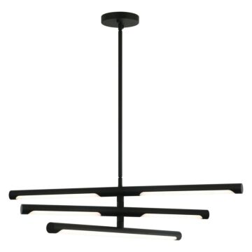 Novelle LED Pendant in Matte Black by Matteo Lighting