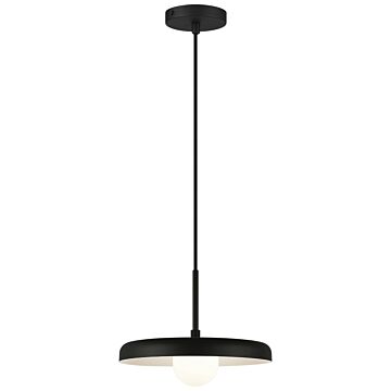 Creston LED Pendant in Matte Black by Matteo Lighting