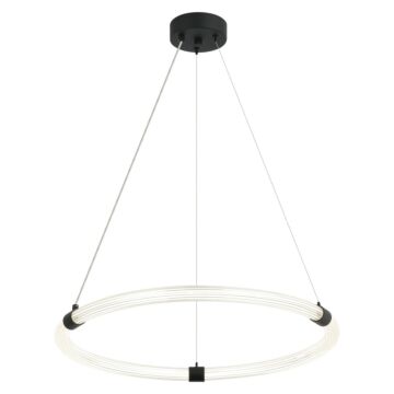 Inkara LED Pendant in Matte Black by Matteo Lighting