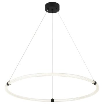 Inkara LED Pendant in Matte Black by Matteo Lighting