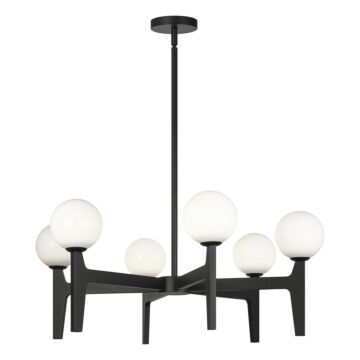 Scriben LED Pendant in Matte Black by Matteo Lighting