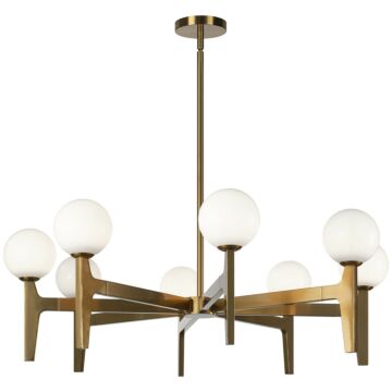 Scriben LED Pendant in Aged Gold Brass by Matteo Lighting